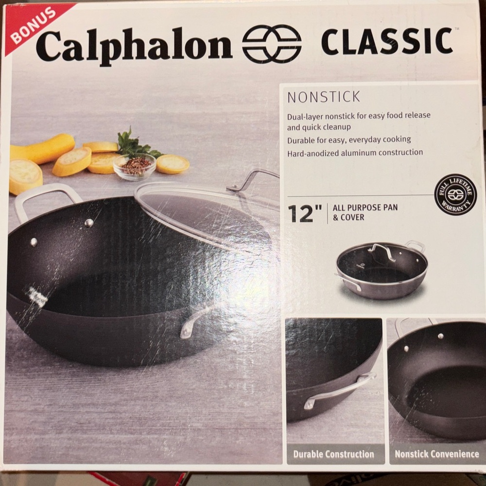 Calphalon Contemporary Hard-Anodized Nonstick Cookware 12” Pan